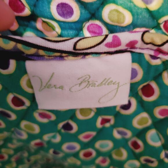 Vera Bradley Hipster Heather Paisley Large Purse or Travel Tote Women's Purple - Picture 4 of 12